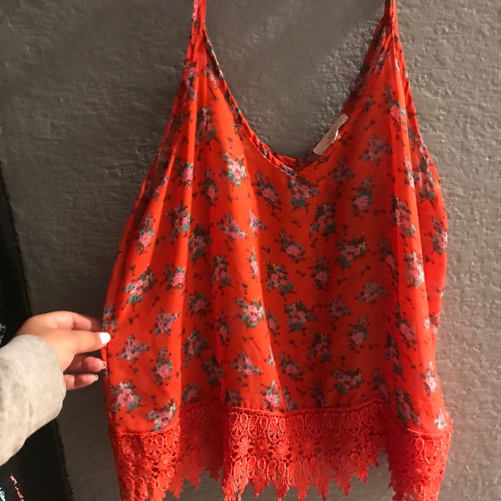 Orange blouse